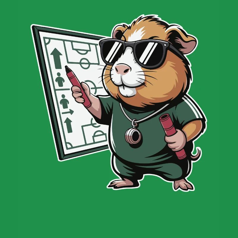 Hamster Coach mit Spielplan