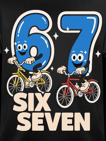 67 Six Seven meme-cykling - Italiensk Lyst