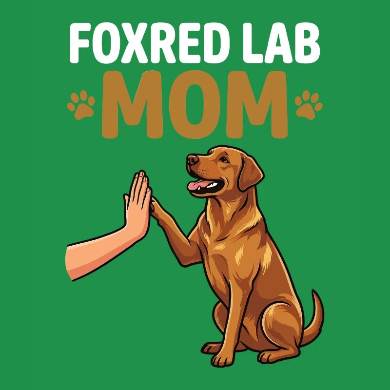 Fox Red Lab Mom – High Five Hundemama Design