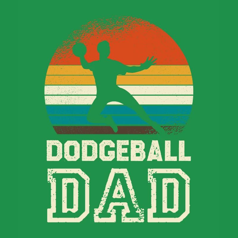 Dodgeballdad im Retro Sunset