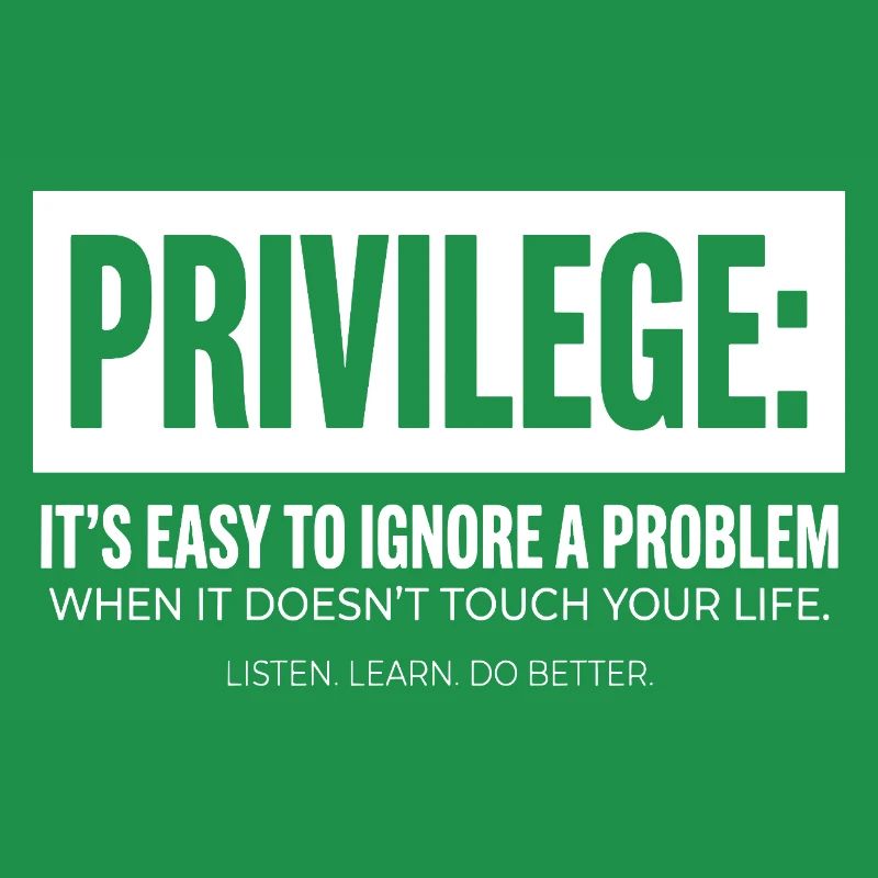 Privilege Statement Typografie Textmotiv