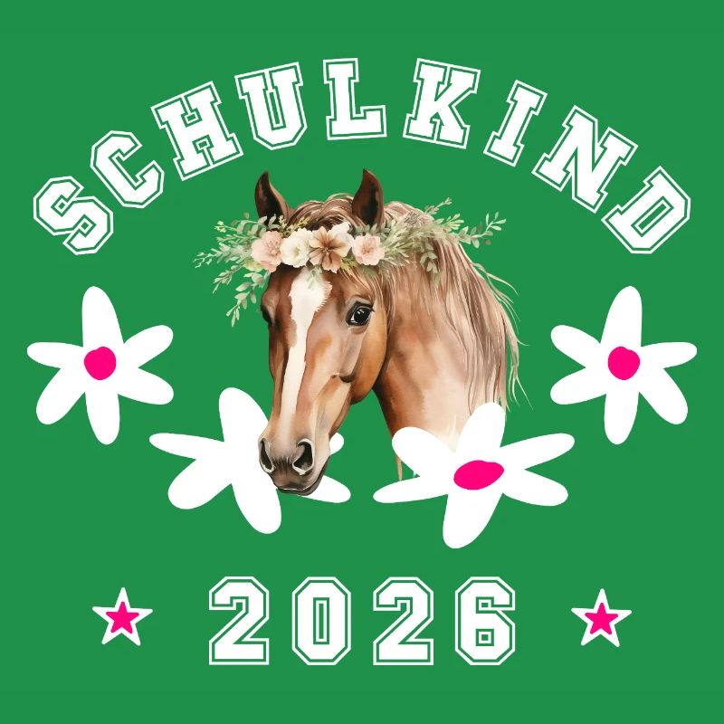 Schulkind 2026 Pferd Einschulung
