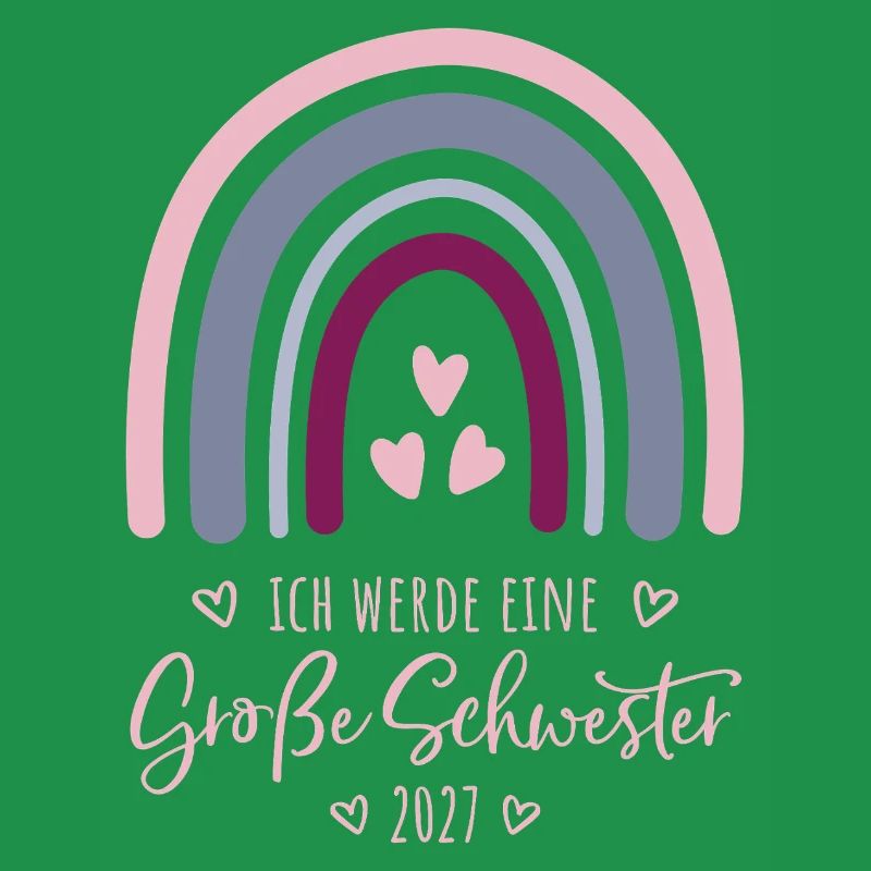 Ich werde eine Große Schwester 2027 Regenbogen