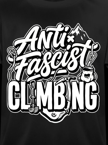 Antifascist Climbing Mountain Tee
