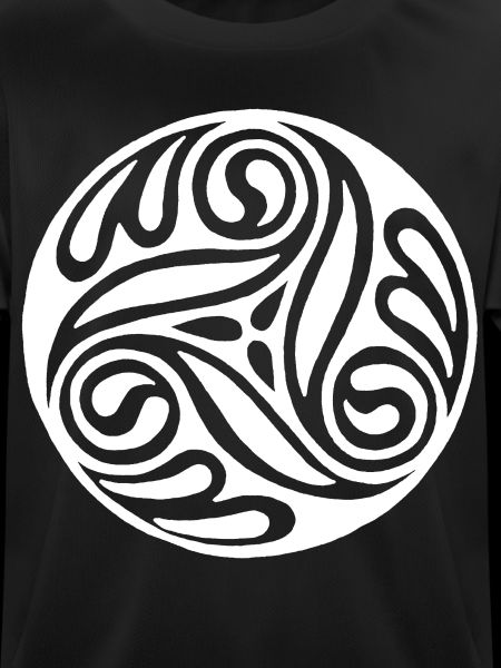 Celtic White Spiral
