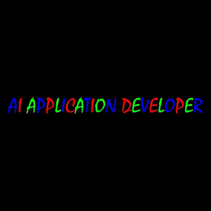 AI Application Developer – Colorful Typography