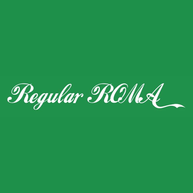 Rom régulier - Lettrage blanc