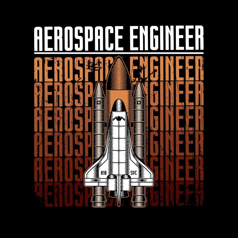 Aerospace Engineer Rocket Science Space Retro