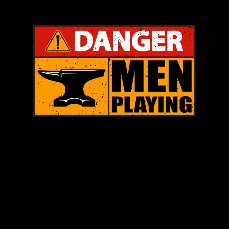Forging Danger Men Playing Metalworker Blacksmiths