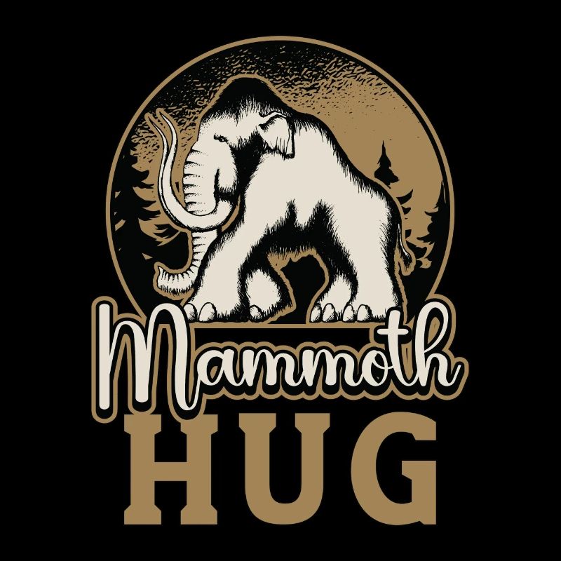Woolly Mammoth Hug Trunked Animals Primeval Times