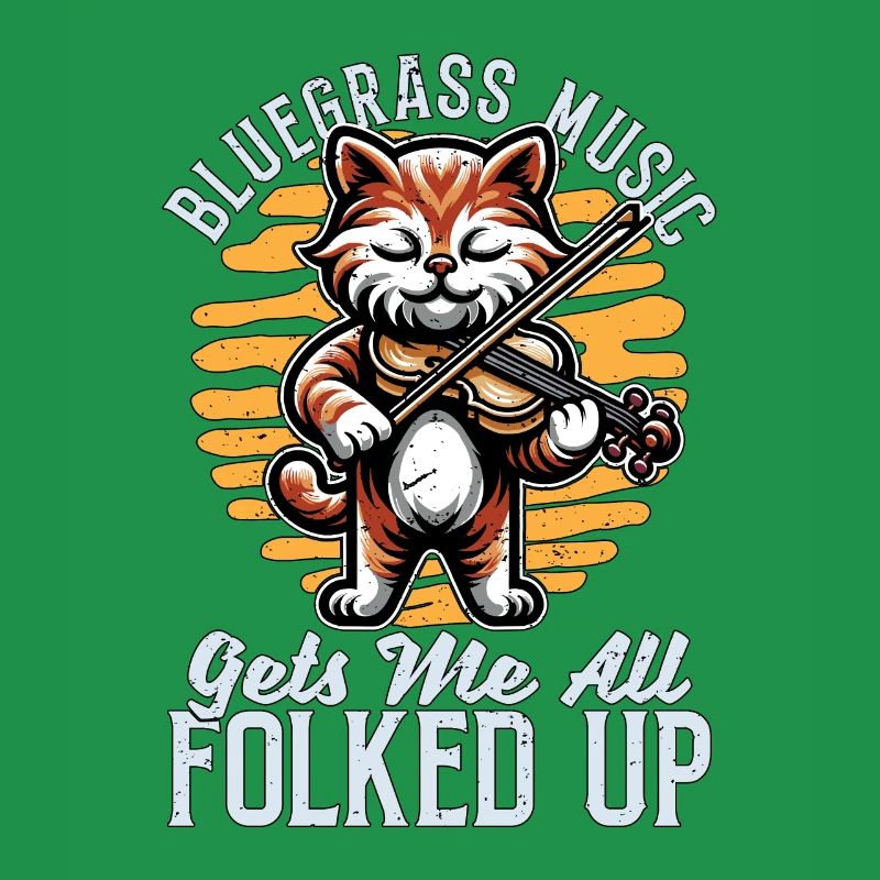 Fiddle Bluegrass Music Gets Me String Instrument