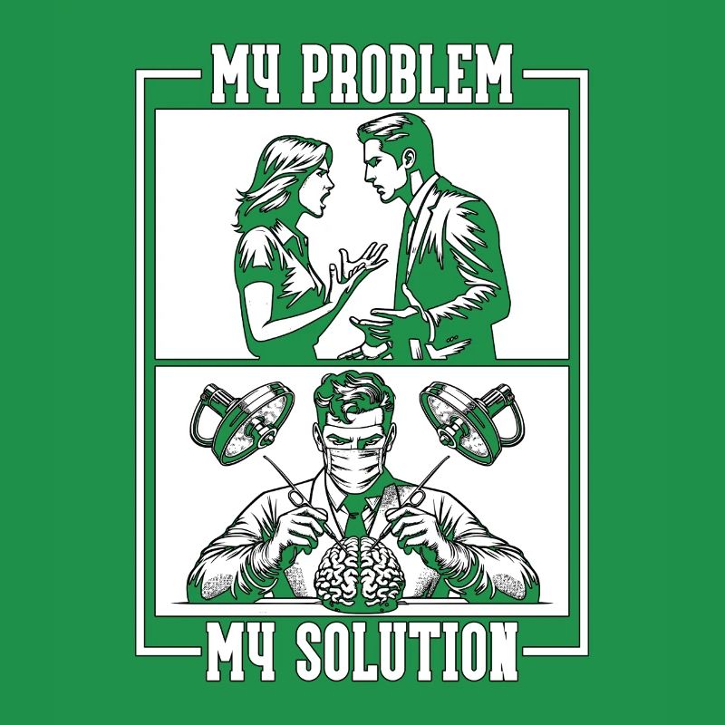 Neurosurgeon My Problem My Solution Pictogram Dad