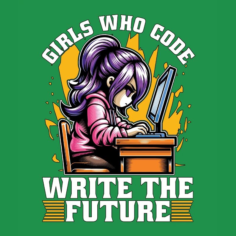 Coder Girls Who Code Write The Future Developer