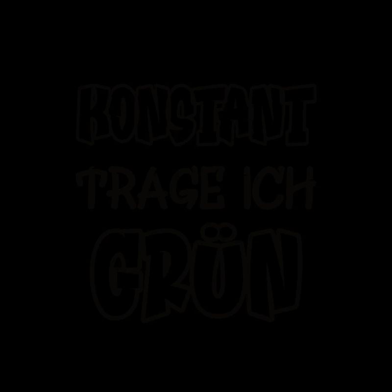 Constamment je porte du vert Dire Couleur verte