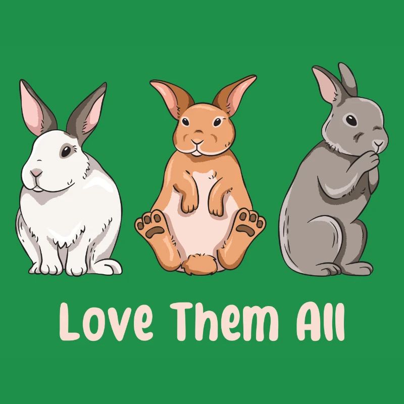 Conception de lapin mignon pour les propriétaires de lapins