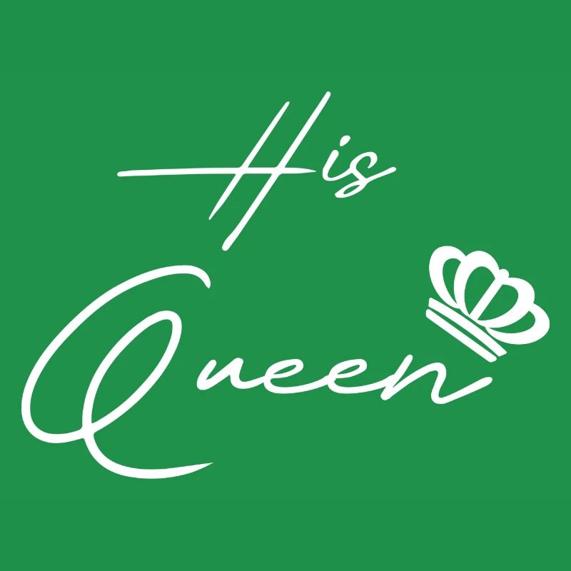 his queen her king pair white
