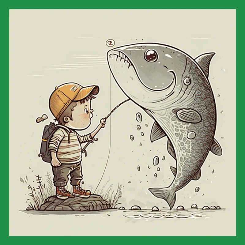 Little boy catches gift