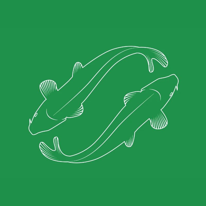 Koi carp for dark surface