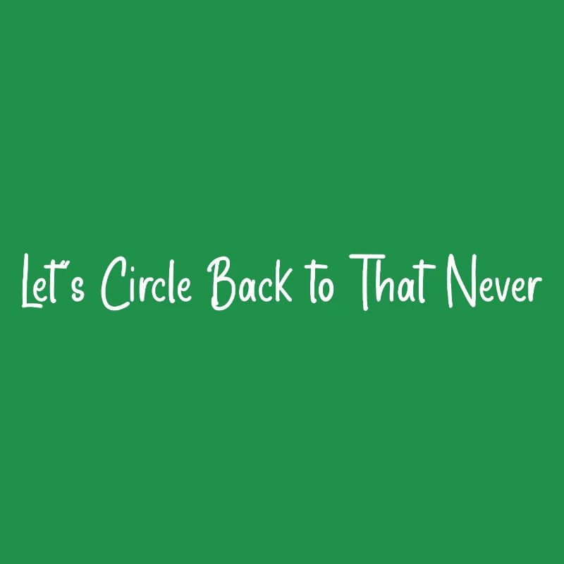 We'll never come back to that