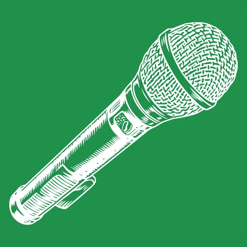 Microphone Hand Drawn