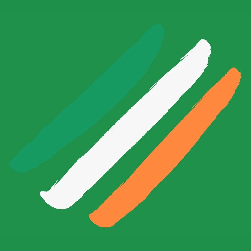 Irlande / Drapeau de l’Irlande - Diagonal - Élégant