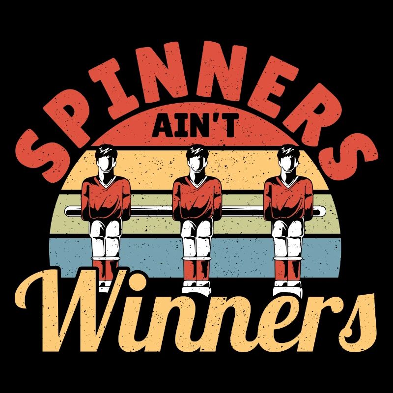 Spinners Ain't Winners Retro Foosball