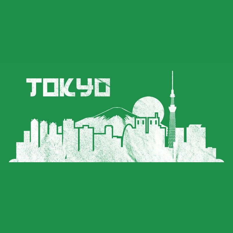 TOKYO SKYLINE BLACK AND WHITE by The Manzanita´s