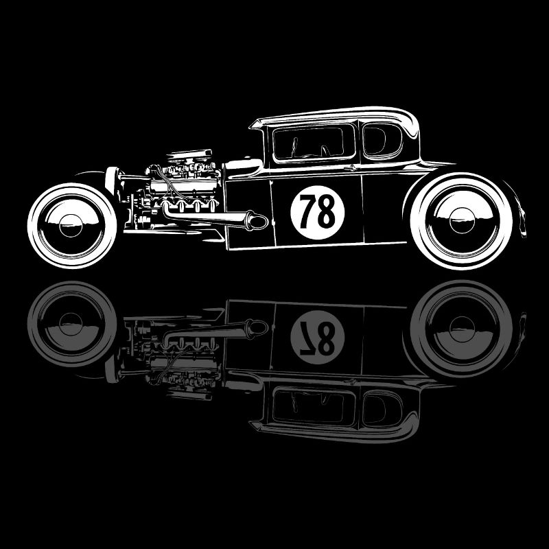 Hot Rod Old School Oldtimer Vintage