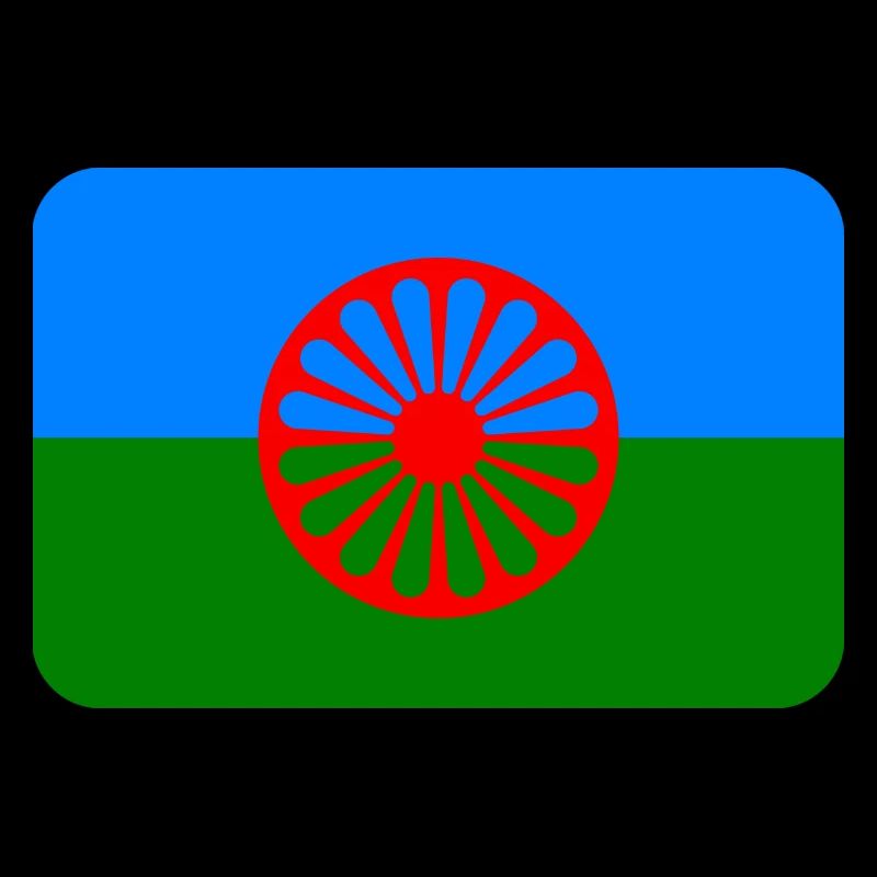 ROMANI FLAG round corner 400 dpi