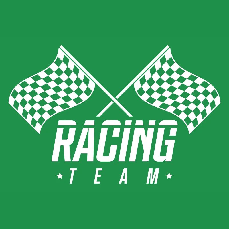 drapeau de l'équipe de course