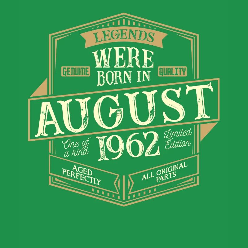 August 1962 Geburtstag Mann