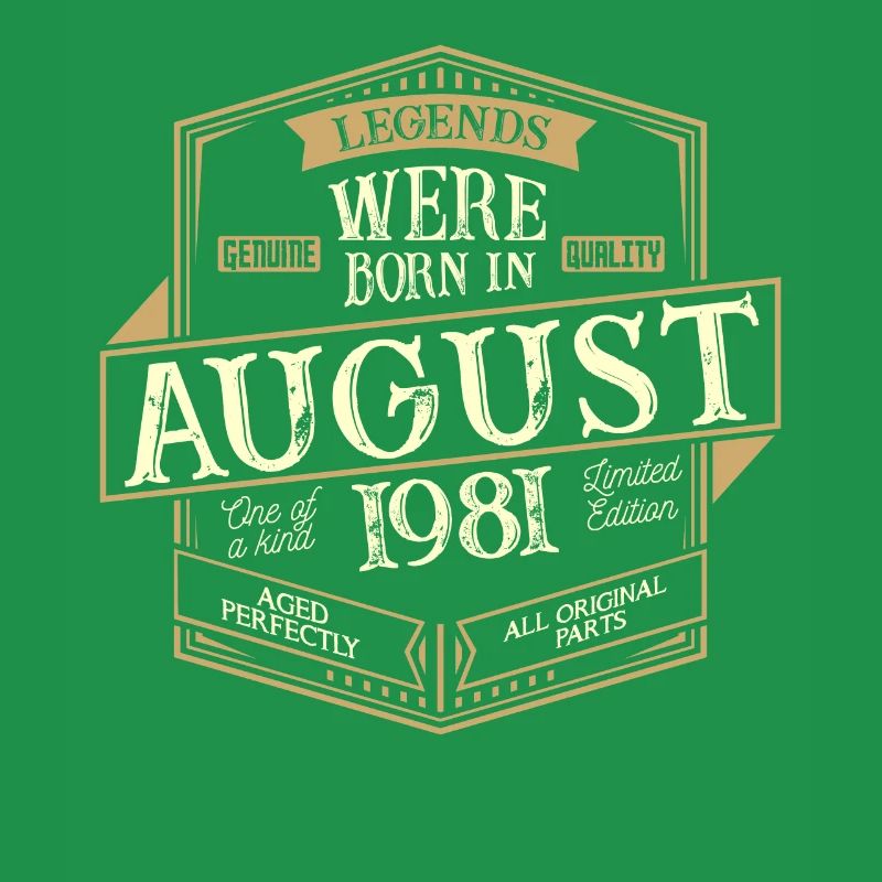August 1981 Geburtstag Mann