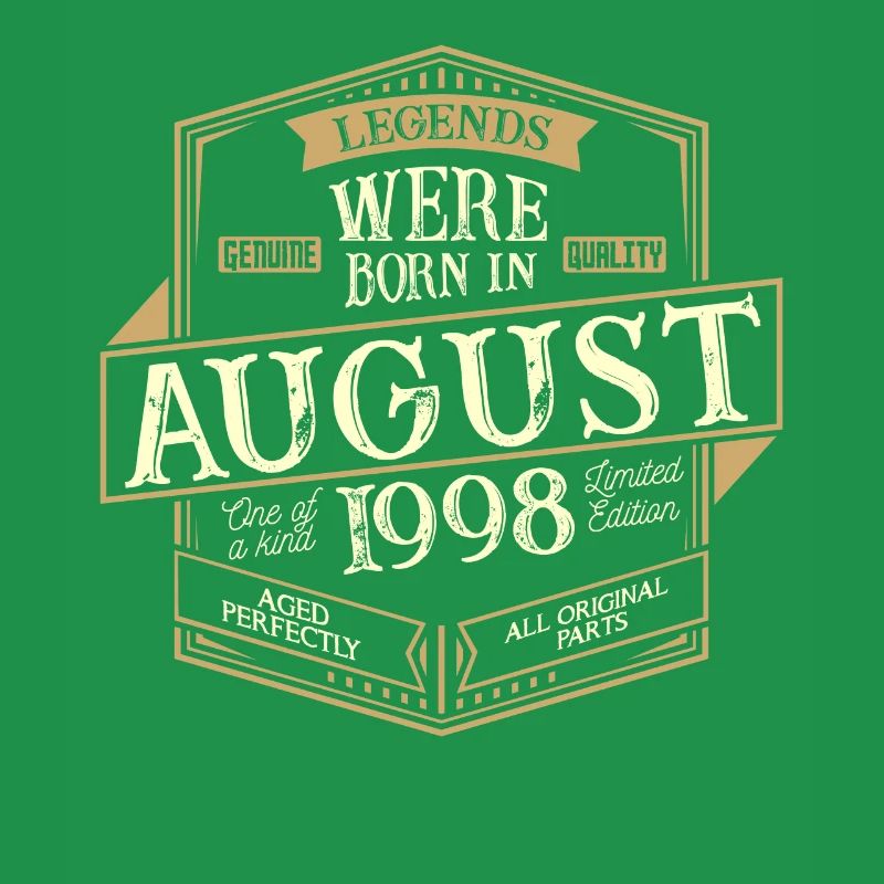 August 1998 Geburtstag Mann