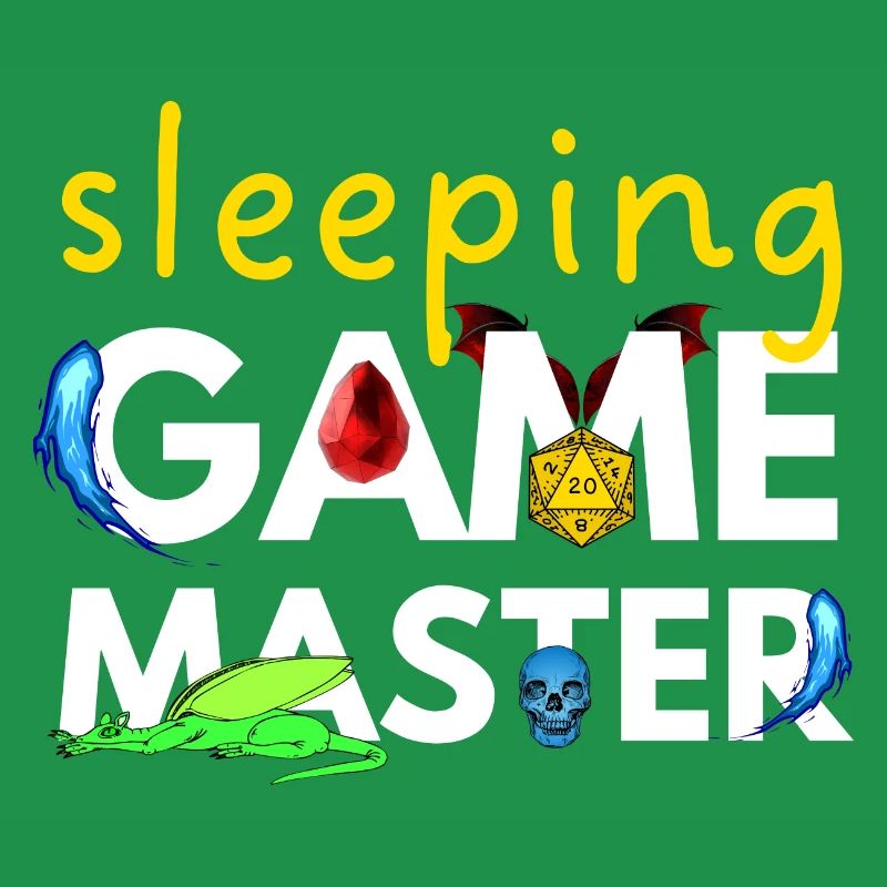 SLEEPING GAME MASTER DRAGONS ADVENTURES RPG