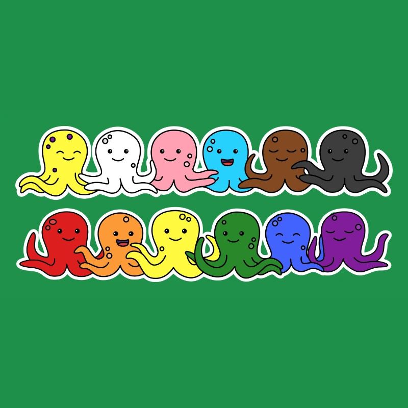 Fierté Progrès Flag Octopus Egalité