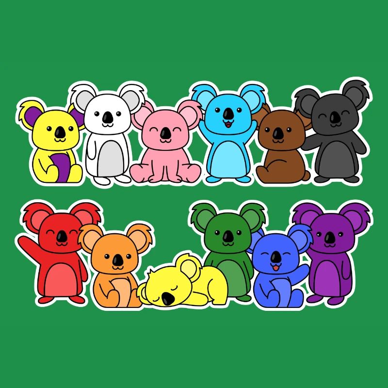 Pride Progress Flag Koala for Equality