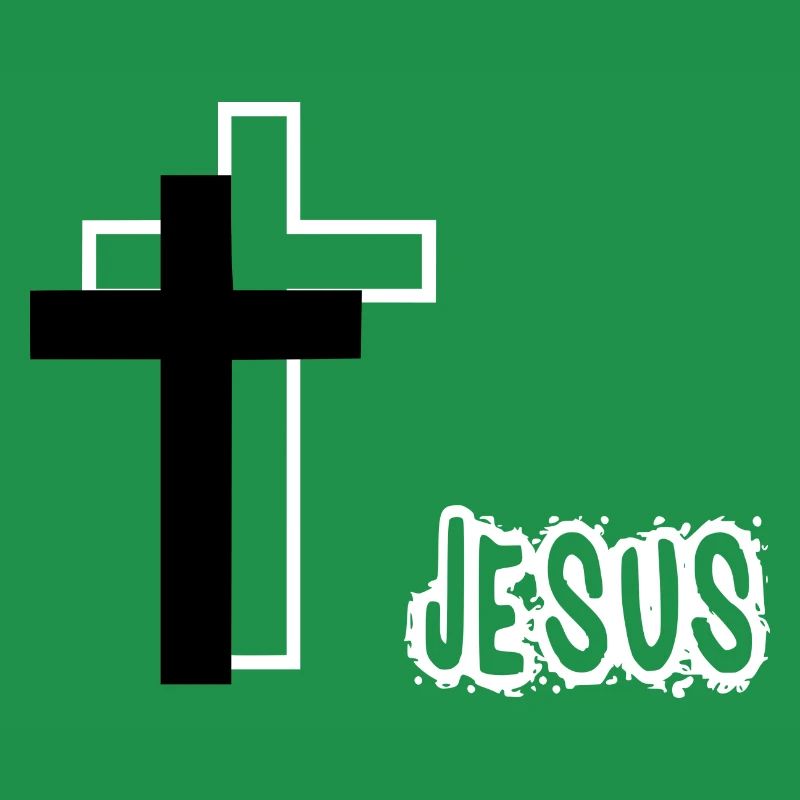 Jesus with crosses