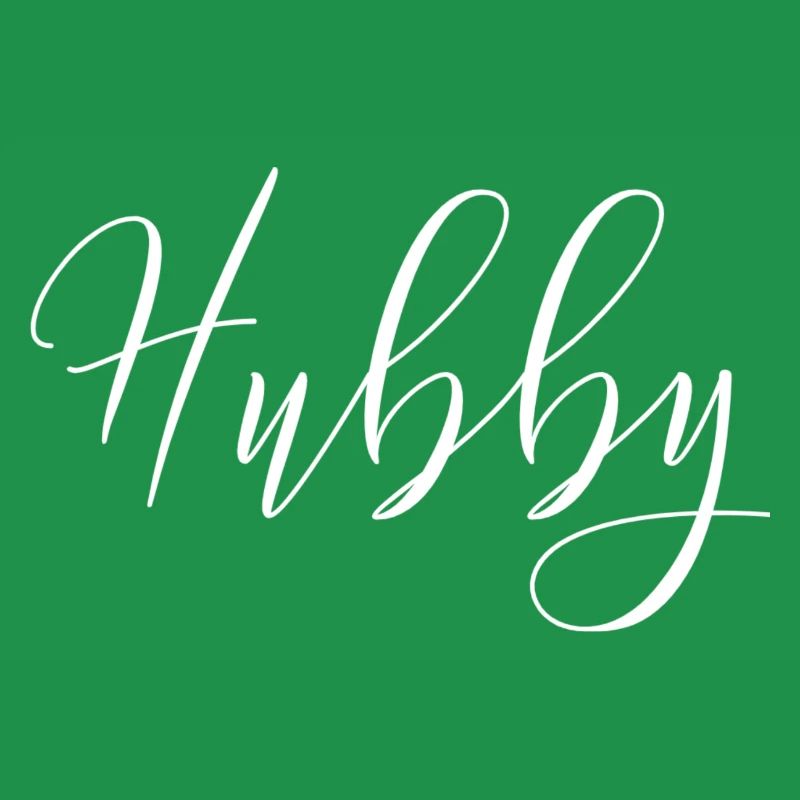 Men's Hubby Wifey Just Married Tee Couples T-Shirt
