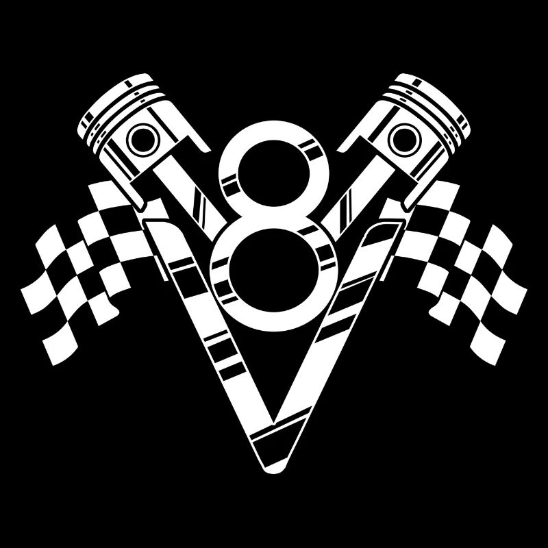 V8 cylinder engine design for muscle car fans