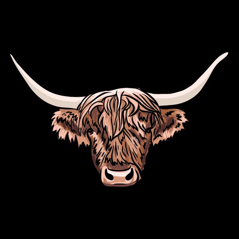 Highland Cow Head