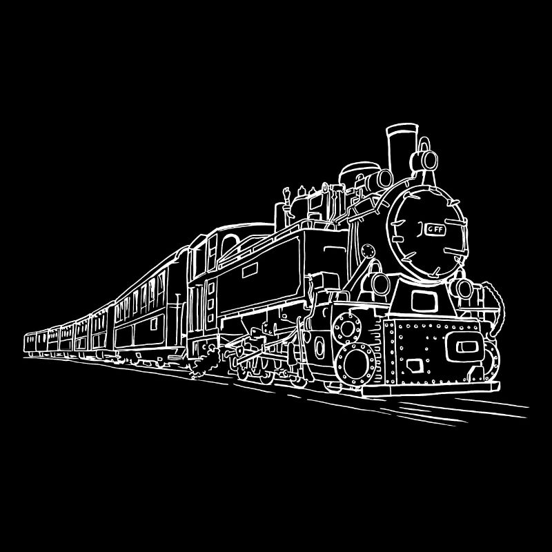 Zug Dampf Lokomotive