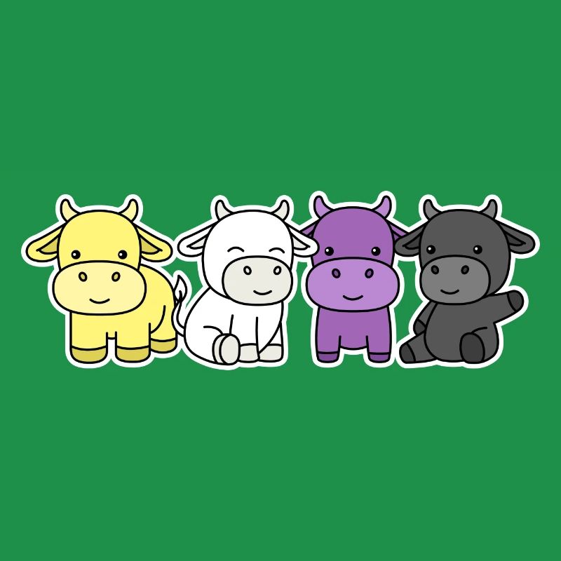 Non-binary flag cow design for proud Enbys