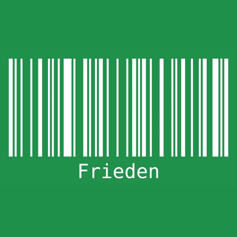 Frieden Barcode Friedenszeichen Strichcode Symbol