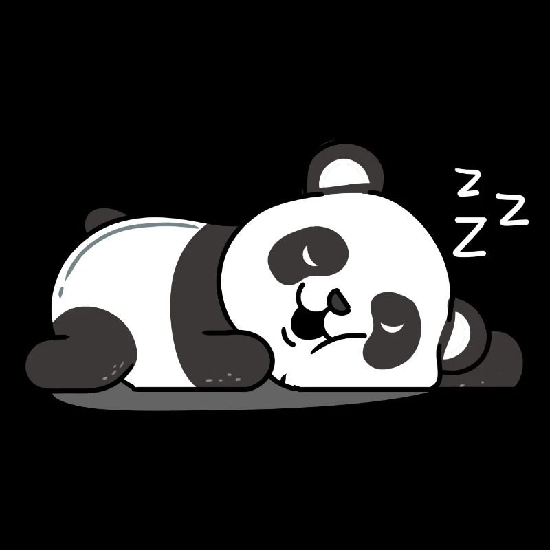 Panda endormi