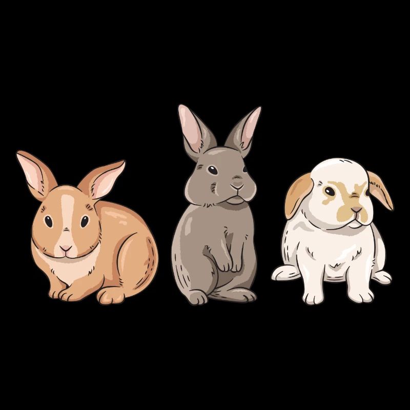 Conception de lapin mignon pour les propriétaires de lapins