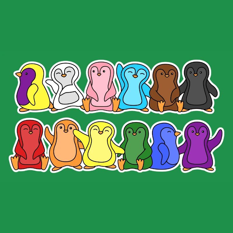 Fierté Progrès Flag Penguins Egalité