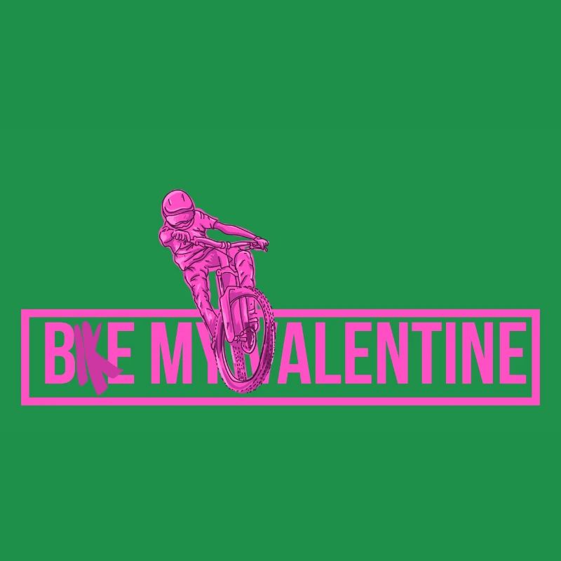Vélo ma Saint-Valentin. Conception de la Saint-Valentin pour cycliste