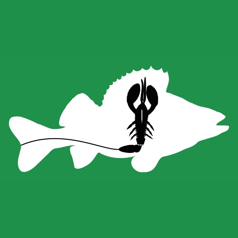Perch with Creature Bait - white