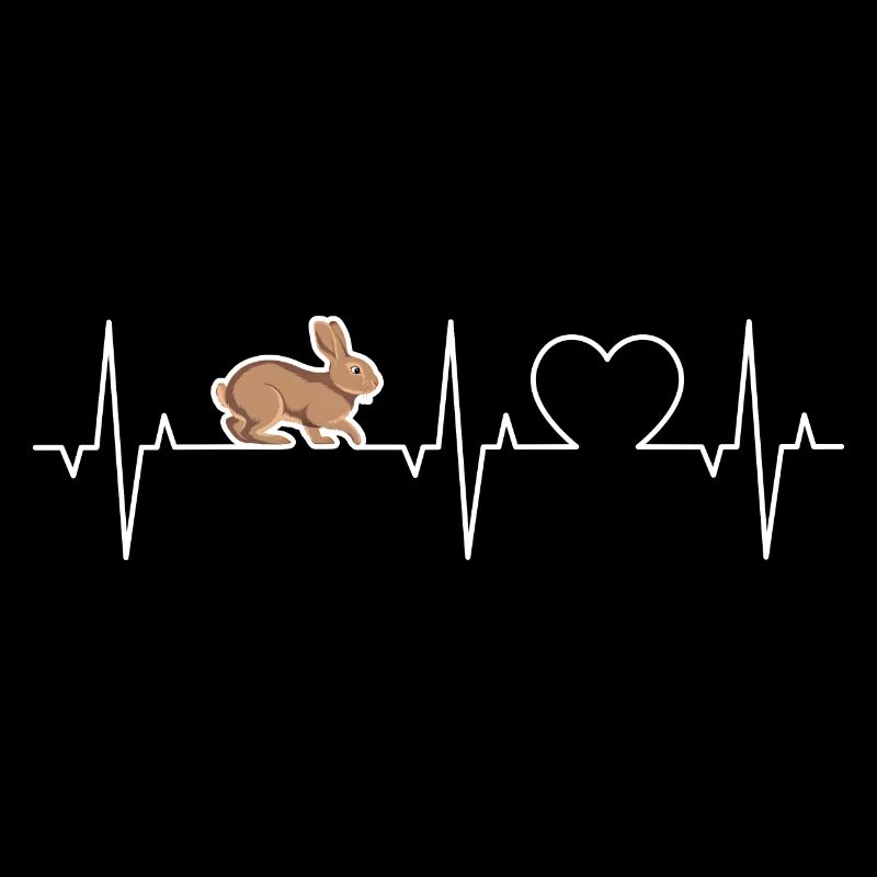 Bunny Heartbeat Rabbit ECG Domestic Rabbit Bunny
