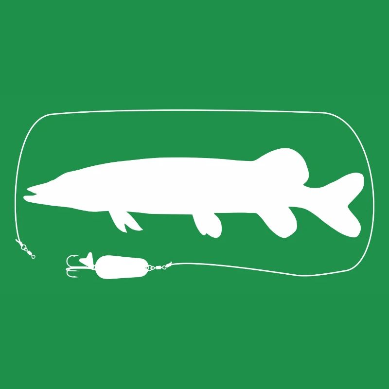 Pike with spoon blinker